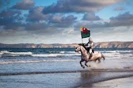 Business Language Services horse-rider Business Language Services BBC programme Story of Wales back on television