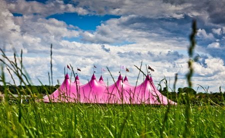 Progress shots of the National Eisteddfod Maes in Wrexham 2011